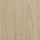 3 Piece Bathroom Furniture Set Sonoma Oak Engineered Wood - Close-Up Angle