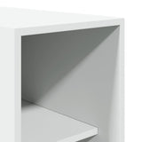 Wardrobe White 30x50x200 cm Engineered Wood - Close-Up Angle