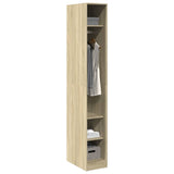 Wardrobe Sonoma Oak 30x50x200 cm Engineered Wood - Side View