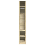 Wardrobe Sonoma Oak 30x50x200 cm Engineered Wood - Top-Down View