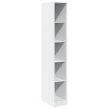 Wardrobe White 30x50x200 cm Engineered Wood - Front View