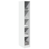 Wardrobe White 30x50x200 cm Engineered Wood - Side View