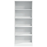 Wardrobe White 80x50x200 cm Engineered Wood - Top-Down View
