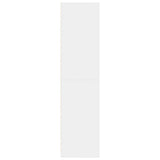 Wardrobe White 80x50x200 cm Engineered Wood - 45-Degree Angle