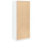 Wardrobe White 80x50x200 cm Engineered Wood - Rear View