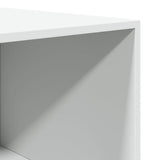 Wardrobe White 80x50x200 cm Engineered Wood - Close-Up Angle