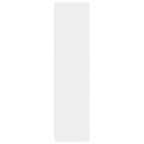Wardrobe White 100x50x200 cm Engineered Wood - 45-Degree Angle