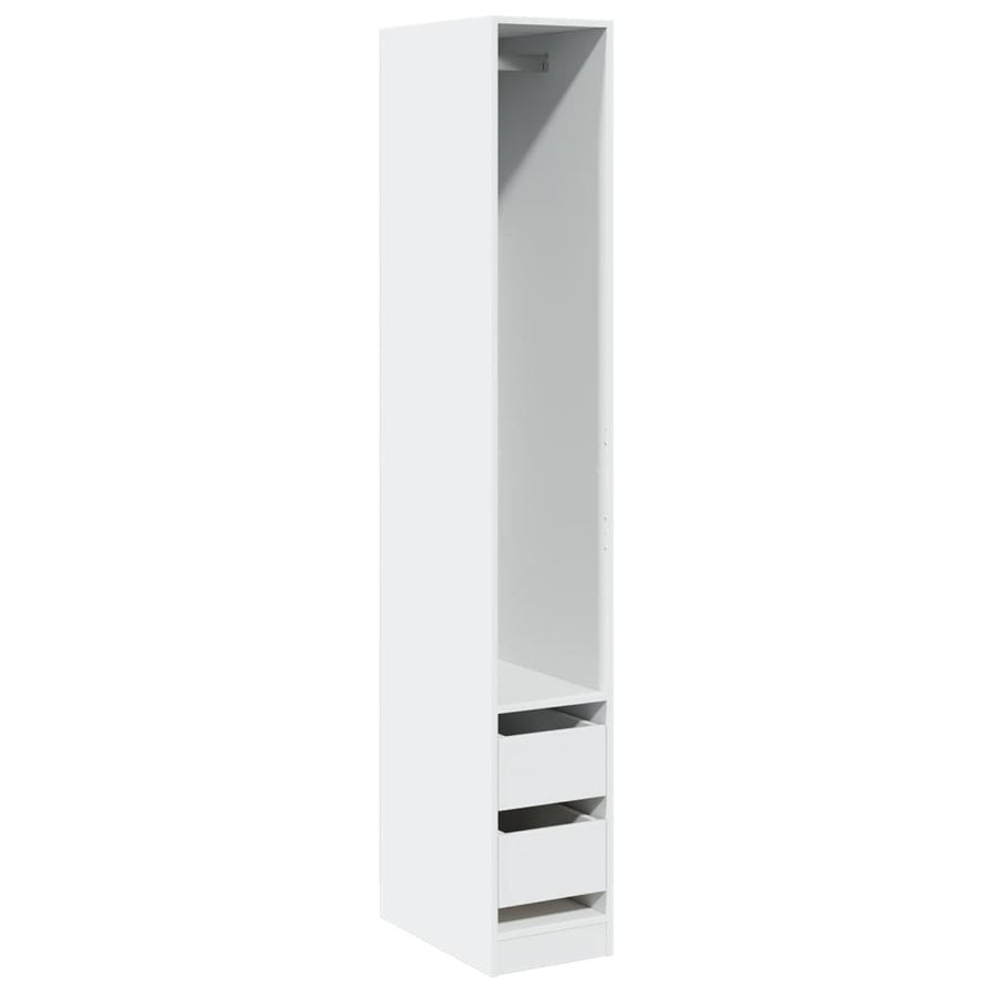 Wardrobe White 30x50x200 cm Engineered Wood