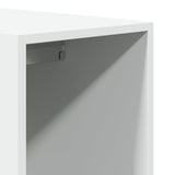 Wardrobe White 30x50x200 cm Engineered Wood - Low Angle