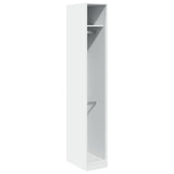 Wardrobe White 30x50x200 cm Engineered Wood - Front View