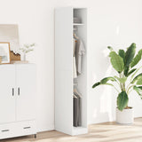 Wardrobe White 30x50x200 cm Engineered Wood - Side View