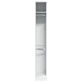 Wardrobe White 30x50x200 cm Engineered Wood - Top-Down View