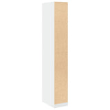 Wardrobe White 30x50x200 cm Engineered Wood - Rear View