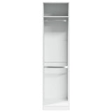 Wardrobe White 50x50x200 cm Engineered Wood - Top-Down View