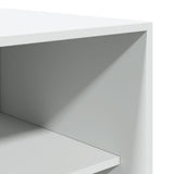 Wardrobe White 50x50x200 cm Engineered Wood - Close-Up Angle
