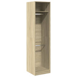 Wardrobe Sonoma Oak 50x50x200 cm Engineered Wood - Front View