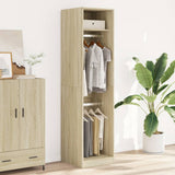 Wardrobe Sonoma Oak 50x50x200 cm Engineered Wood - Side View