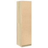 Wardrobe Sonoma Oak 50x50x200 cm Engineered Wood - Rear View