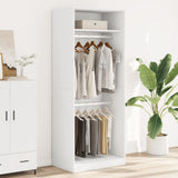 Wardrobe White 80x50x200 cm Engineered Wood