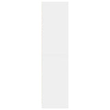Wardrobe White 80x50x200 cm Engineered Wood - 45-Degree Angle