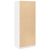Wardrobe White 80x50x200 cm Engineered Wood - Rear View