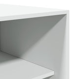 Wardrobe White 80x50x200 cm Engineered Wood - Close-Up Angle