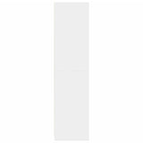 Wardrobe White 100x50x200 cm Engineered Wood - 45-Degree Angle