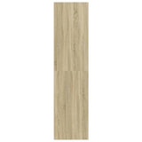 Wardrobe Sonoma Oak 100x50x200 cm Engineered Wood - 45-Degree Angle
