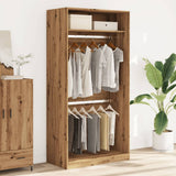 Wardrobe Artisian Oak 100x50x200 cm Engineered Wood - Side View