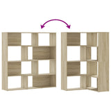 Corner Bookcase 4-Tier Sonoma Oak 85x85x140 cm Engineered Wood - Close-Up Angle