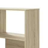 Corner Bookcase 4-Tier Sonoma Oak 85x85x140 cm Engineered Wood - Low Angle