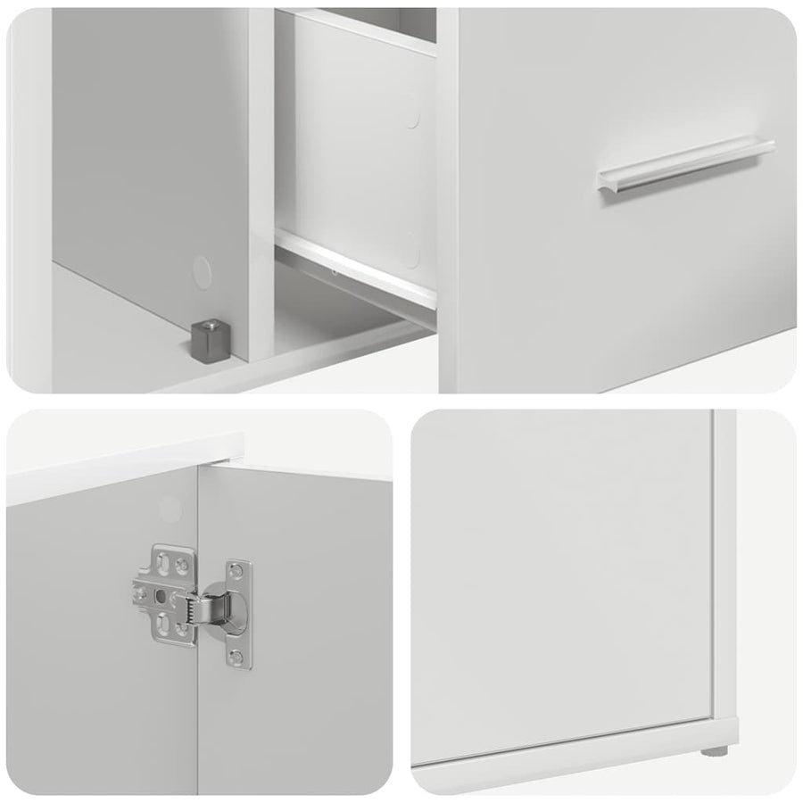 Corner Cabinet White 160x40x45 cm Engineered Wood