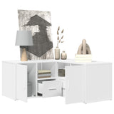Corner Cabinet White 160x40x45 cm Engineered Wood - Top-Down View