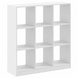 Bookcase White 102x32x108 cm Engineered Wood - Front View