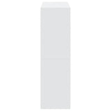 Bookcase White 102x32x108 cm Engineered Wood
