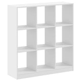 Bookcase White 102x32x108 cm Engineered Wood - Rear View