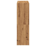 Bookcase Artisian Oak 102x32x108 cm Engineered Wood - 45-Degree Angle
