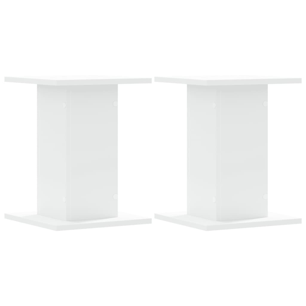 Plant Stands 2 pcs White 30x30x40 cm Engineered Wood