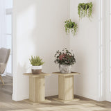 Plant Stands 2 pcs Sonoma Oak 30x30x40 cm Engineered Wood - Side View