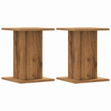 Plant Stands 2 pcs Artisian Oak 30x30x40 cm Engineered Wood - Front View