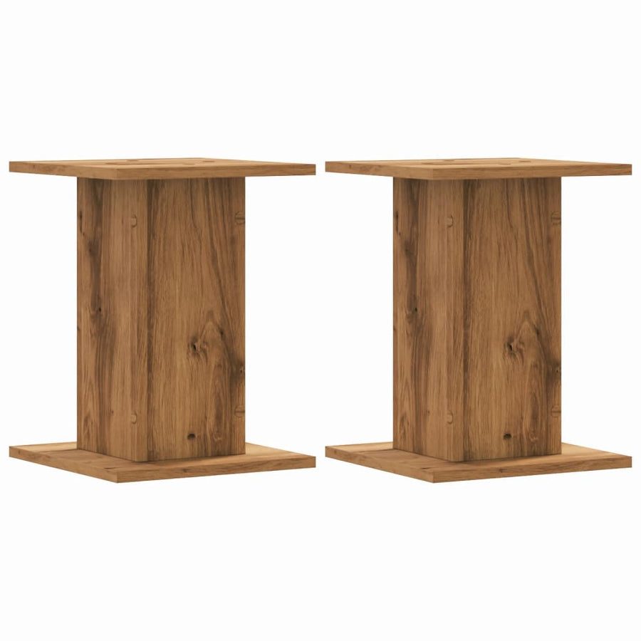 Plant Stands 2 pcs Artisian Oak 30x30x40 cm Engineered Wood