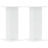 Plant Stands 2 pcs White 30x30x60 cm Engineered Wood - Front View