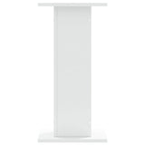 Plant Stands 2 pcs White 30x30x60 cm Engineered Wood - Rear View