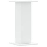 Plant Stands 2 pcs White 30x30x60 cm Engineered Wood - Close-Up Angle