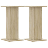 Plant Stands 2 pcs Sonoma Oak 30x30x60 cm Engineered Wood - Front View