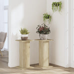 Plant Stands 2 pcs Sonoma Oak 30x30x60 cm Engineered Wood