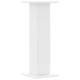 Plant Stands 2 pcs White 30x30x80 cm Engineered Wood - Rear View