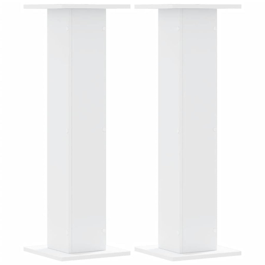 Plant Stands 2 pcs White 30x30x95 cm Engineered Wood