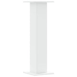 Plant Stands 2 pcs White 30x30x95 cm Engineered Wood - Rear View