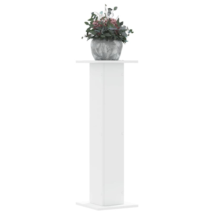 Plant Stands 2 pcs White 30x30x95 cm Engineered Wood